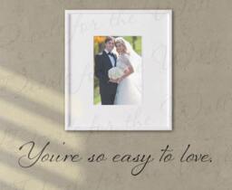 Youre So Easy To Love Bedroom Marriage Family Relationship Romantic Couple Wall Decal Vinyl Quote Sticker Art Lettering Decor Saying A77 - thumbnail 1