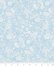 Liberty London Floral Crib Sheet Blue Sky & White Baby Bedding - thumbnail 2