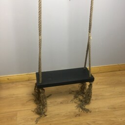 Wooden Indoor Swing Adult & Toddler Rope Chair, Birthday Gift - thumbnail 2