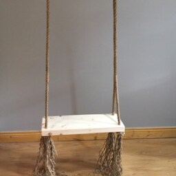 Wooden Indoor Swing Adult & Toddler Rope Chair, Birthday Gift - thumbnail 3