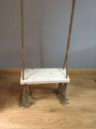 Wooden Indoor Swing Adult & Toddler Rope Chair, Birthday Gift - thumbnail 1