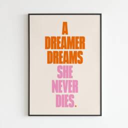 A Dreamer Dreams She Never Dies - Champagne Supernova Lyrics Music A3 A4 A5 Wall Art Poster Print - thumbnail 2