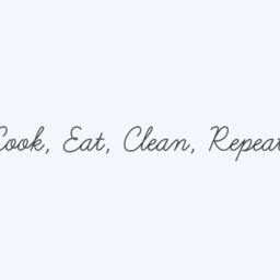 Cook, Eat, Clean, Repeat Vinyl Wall Decal - thumbnail 2