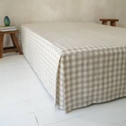 Linen Bedskirt, Box Pleat Bedskirts, Bed Skirt Queen, King, Full, Twin, Double, Single - thumbnail 2