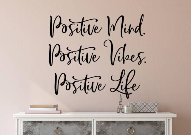Positive Vibes Decal, Good Wall Quote, Life Good Vibe - image 1
