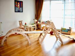 Climbing Triangle, Arch, Pillow, 2 Ramps, 5 Pieces Set For Toddler, Montessori Toys Gift Baby, 1st Birthday Gifts, 1 Year Old Boy Gift
