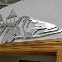 Snook Wall Art, Skeleton Hanging, Aluminum Metal - thumbnail 3