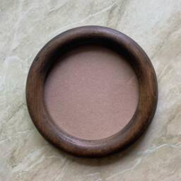 Round Circular Photo Frame Wooden Wall Mounted Picture Frames Home Decor Embroidery Solid Wood - thumbnail 1