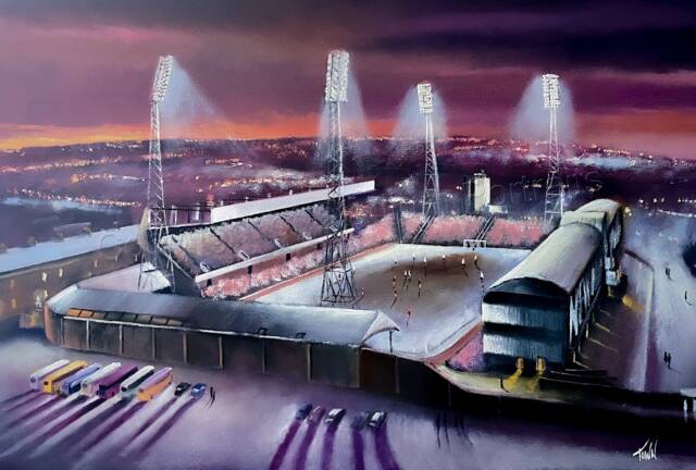 st James Park, Newcastle United 1970's - A3 Print