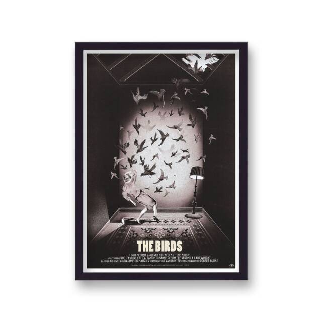 Alfred Hitchcock's The Birds V2 Reimagined Movie Poster