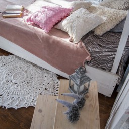 White Crochet Rug - Lace Boho Nursery Decor, Housewarming Gift - thumbnail 2