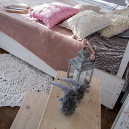 White Crochet Rug - Lace Boho Nursery Decor, Housewarming Gift - thumbnail 3