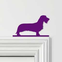 Door Topper Wirehaired Dachshund Dog Various Colours Top Of Decorative Sign - Novelty Wall Decor, Frame Art, Art - thumbnail 4