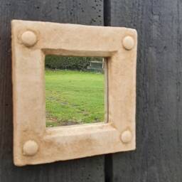 Small Medieval Gothic Stud Mirror - thumbnail 2