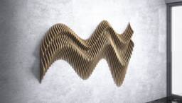 Parametric Wall Art [24] Cnc Files - Organic Wooden Sculpture Dxf Digital Download