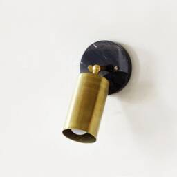 Adjustable Farmhouse Brass & Marble Sconce Lamp Lighting Wall Light Kitchen Bathroom Lights Vanity - thumbnail 3