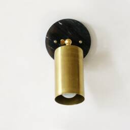 Adjustable Farmhouse Brass & Marble Sconce Lamp Lighting Wall Light Kitchen Bathroom Lights Vanity - thumbnail 2