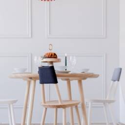 Handcrafted Red Pendant Lamp Soft Wabi-Sabi Style Style Diameter 30cm - thumbnail 3
