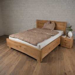 Solid Oak Bed Frame & Headboard, 100% Natural Live Edge, Avail Sizes For Twin(Single/Twin Xl/Full(Double/Queen/King/California King - thumbnail 2