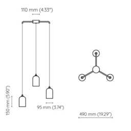 Urania - Alabaster Pendant Light, High Ceiling Lamp, Chandelier - thumbnail 4