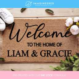 Welcome Door Mat - To The Home Of Personalized Name Doormat New Gift For Her Couple Gifts Housewarming - thumbnail 1