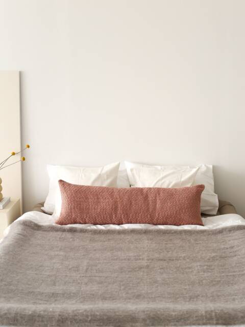Curly Textured Lumbar Pillow Cover, Boucle Long Oversized Case, Invisible Zipper, Cozy Home Decor, Any Custom Size Pillow, Only Cover - image 1
