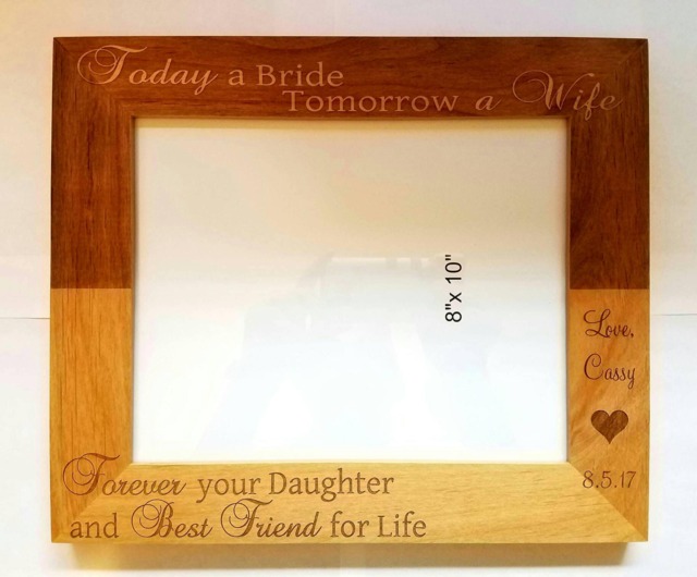 Gift For Mother From Daughter, Gift Daughter On Wedding Day, Custom Picture Frame