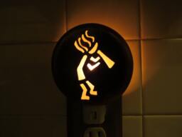Southwestern Style Kokopelli Cutout Night Light - thumbnail 1