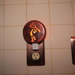 Southwestern Style Kokopelli Cutout Night Light - thumbnail 3