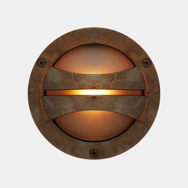 Seri Outdoor Brass Flush Wall Light 5.5'' Ip54 - image 1