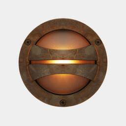 Seri Outdoor Brass Flush Wall Light 5.5'' Ip54 - thumbnail 1