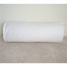 "White Bolster Pillow Cylinder Cover Only 500 Thread Count Cotton Sateen Round Cushion Sham Case 4"" 6"" 8"" 9"" 10"" 12" - thumbnail 2