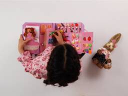 Unique Girls Toy, Dollhouse Quiet Book From Felt & Cotton, Montessori Activity Toy For Baby Toddler - Kids, Best Birthday Gift - thumbnail 1