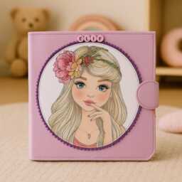 Unique Girls Toy, Dollhouse Quiet Book From Felt & Cotton, Montessori Activity Toy For Baby Toddler - Kids, Best Birthday Gift - thumbnail 2