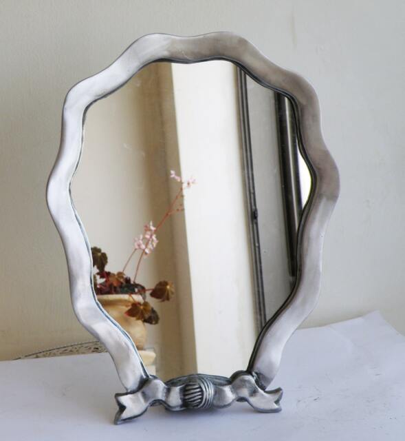 A Table Mirror, Frame Made Of Cast Aluminum - image 1