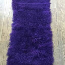 Beautiful Natural, Pale, Neutral, Beige, Linen Coloured, Tibetan Sheepskin Xl Large Throw Rug, Bed Cover, Luxury Fur, Bedroom - thumbnail 4