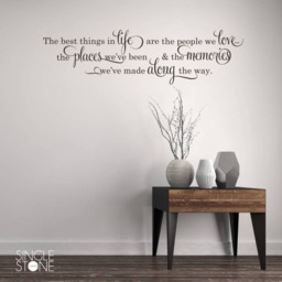 Inspirational Wall Decal - The Things in Life Quote - thumbnail 2