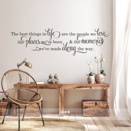 Inspirational Wall Decal - The Things in Life Quote - thumbnail 3