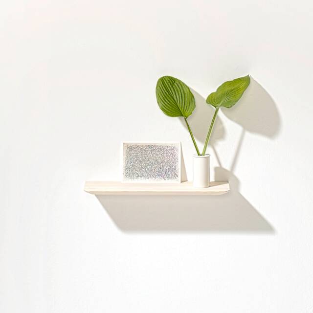 Small Wall Shelf Made Of Silver Fir With Rounded Edges - image 1
