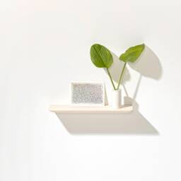 Small Wall Shelf Made Of Silver Fir With Rounded Edges - thumbnail 1