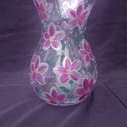 Hand Painted Vase. 11 X 18cm . Quirky & Unique. Ideal Gift - thumbnail 3