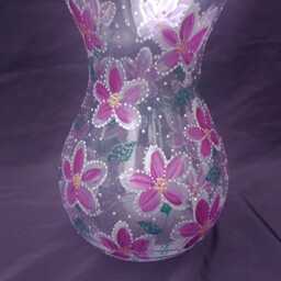 Hand Painted Vase. 11 X 18cm . Quirky & Unique. Ideal Gift - thumbnail 2