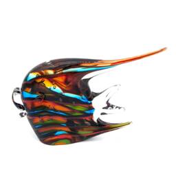 Murano Glass Fish Statue Sommerso Marine Sculpture, Made in Italy - thumbnail 3