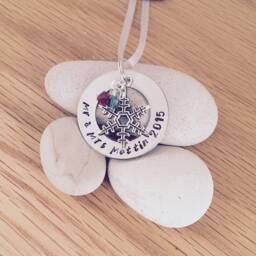 Personalised Christmas Decoration Ornament Hand Stamped Festive Tree - thumbnail 1