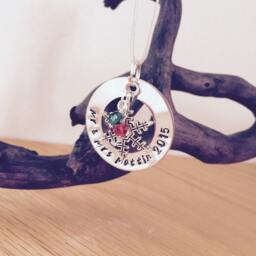 Personalised Christmas Decoration Ornament Hand Stamped Festive Tree - thumbnail 2