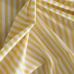 Sale Samba 100% Cotton White-Yellow Stripes Curtain By The Meter 6 Colors Nya Nordiska - thumbnail 2