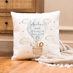 Personalised Jungle Cushion - Nursery Girl's Lion Baby Boy Gift Girl - thumbnail 2