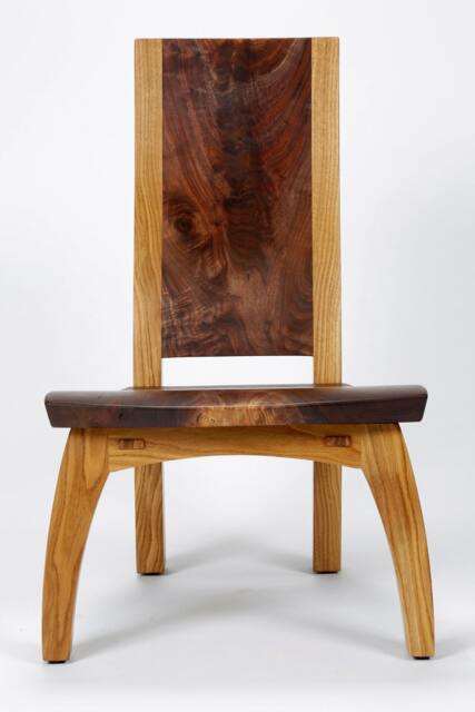 Lounge Chair in Highly Figured Walnut & White Oak - image 1