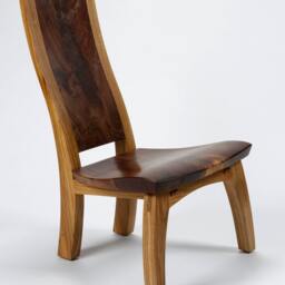 Lounge Chair in Highly Figured Walnut & White Oak - thumbnail 2