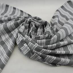 "Gray Peshtemal, Turkish Bath Towel, Thin Towel, Turkish Towels, Turkish Towel, Peshtemal, Sofa Cover, 32""x65" - thumbnail 4